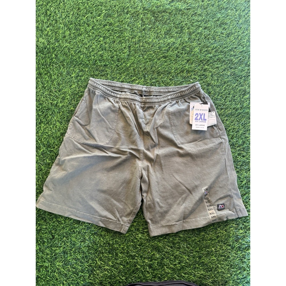 Outersport Vintage Green Fleece Shorts Men's Size 2XL C